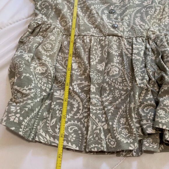 Rylee + Cru Gray and White Paisley Mini Dress - Picture 7 of 7